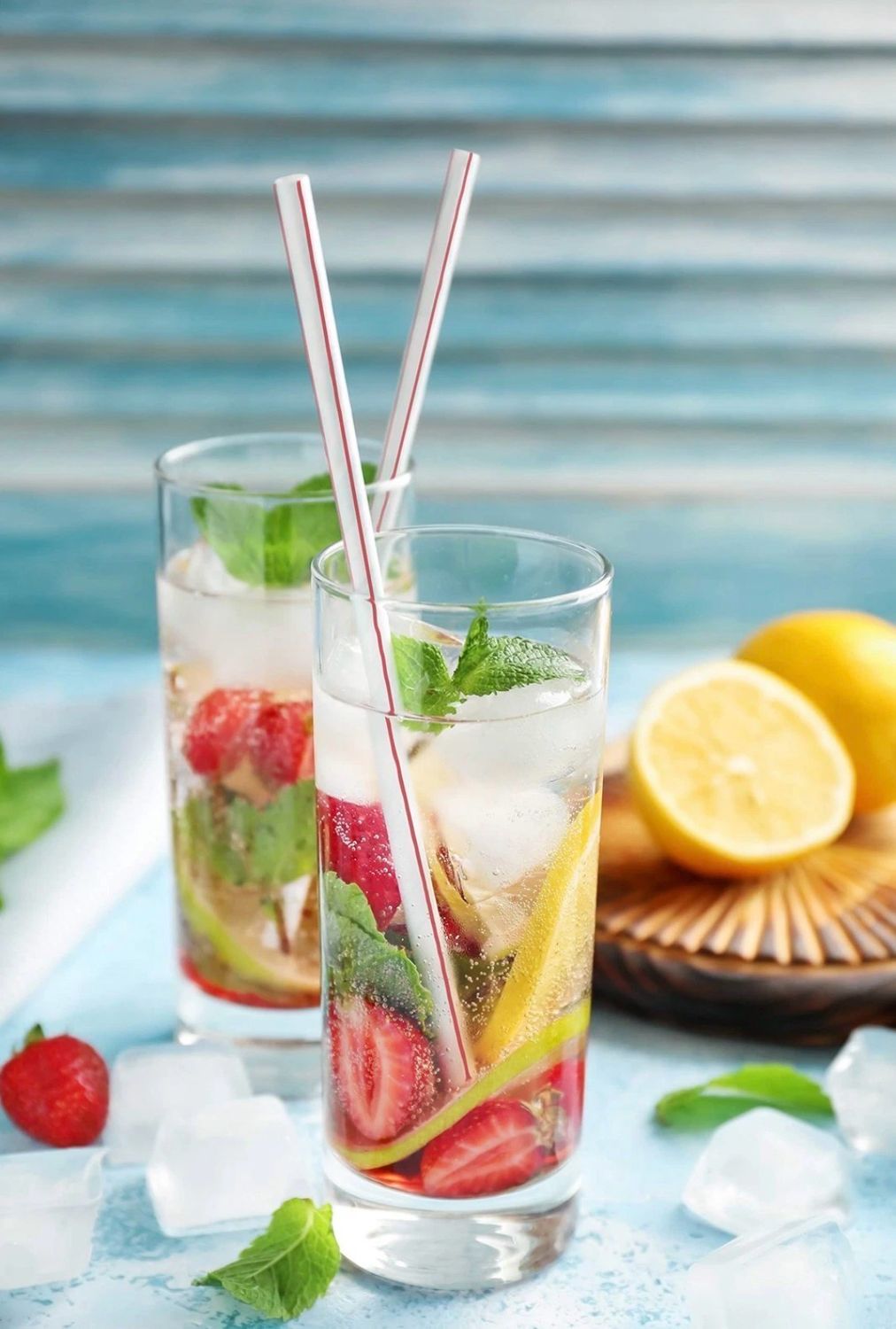 7.75 Inch Striped Straws (500 Count)