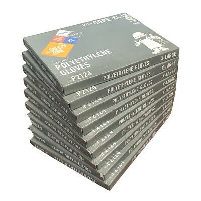 Safety Zone X-Large Polyethylene Gloves