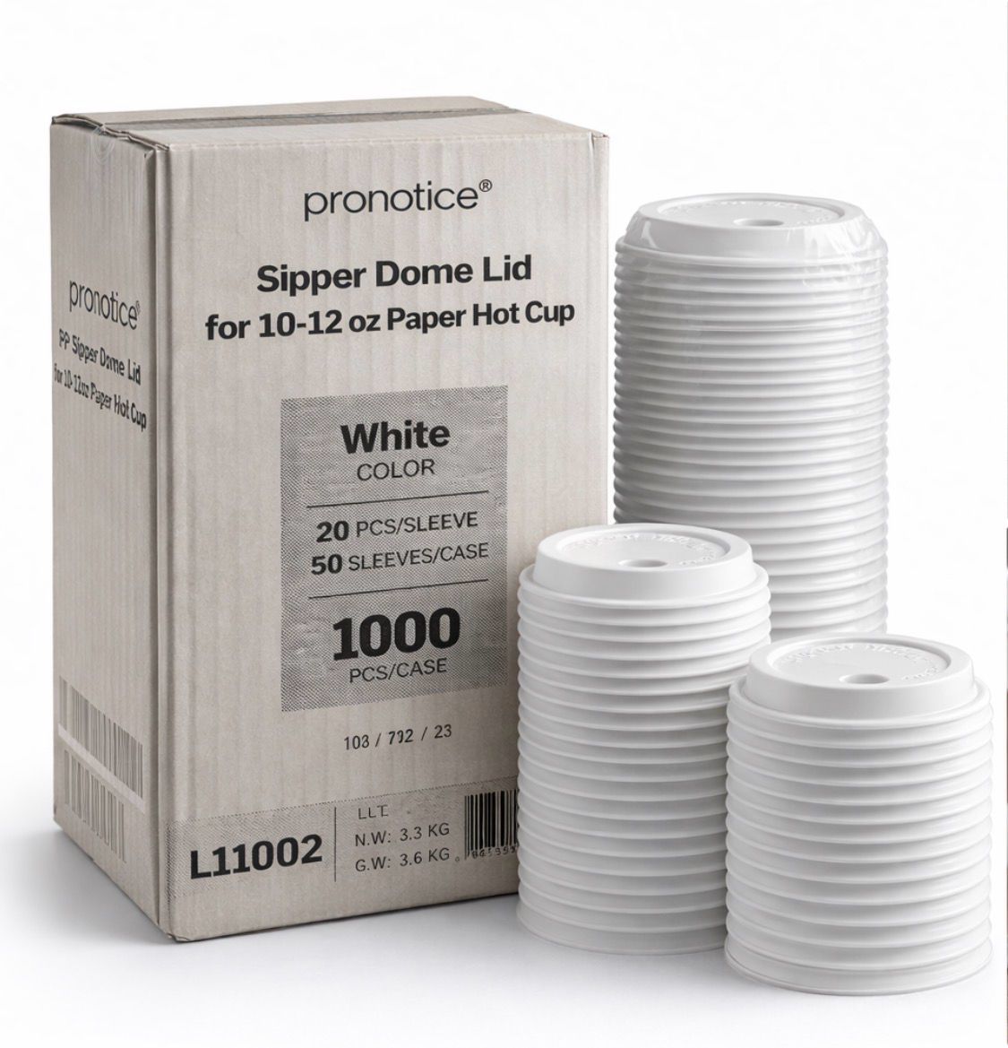 Sipper Dome Lids for 10–12 oz Paper Hot Cups – 1000 Count Bulk Case – White Disposable Coffee Cup Lids with Sip Hole, Secure Fit, Leak Resistant