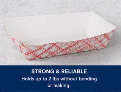 Paper Food Trays – 2 lb Capacity, Disposable Serving Trays (1000 Count)