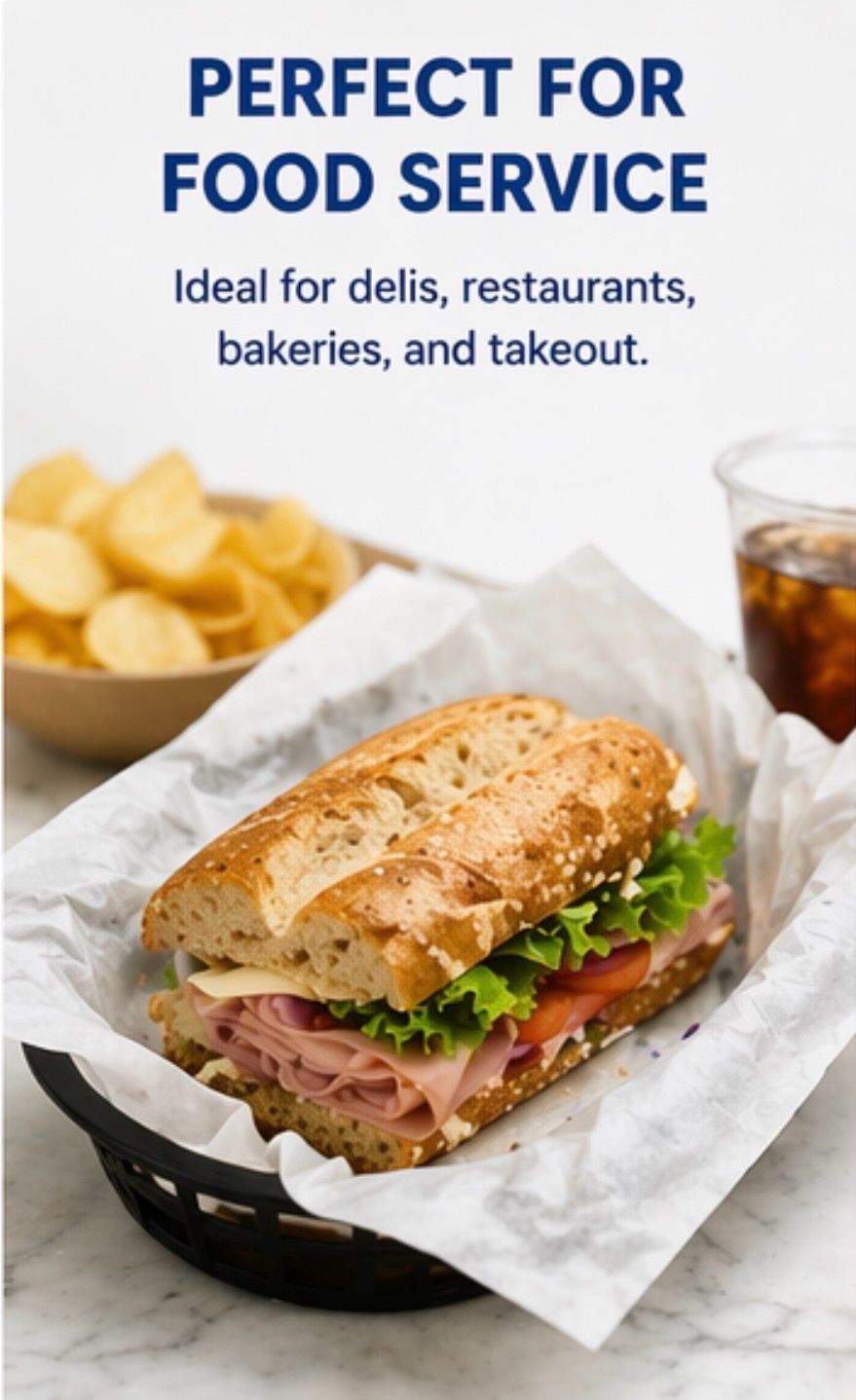 Deli Paper – Senior Size Interfolded Dry Waxed Paper (6000 Sheets Total)