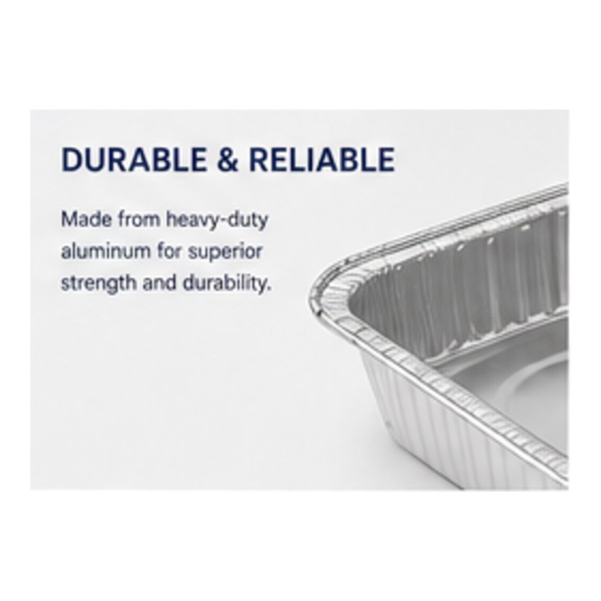 9" x 13" Aluminum Baking Pan with Lid (50 Pack)