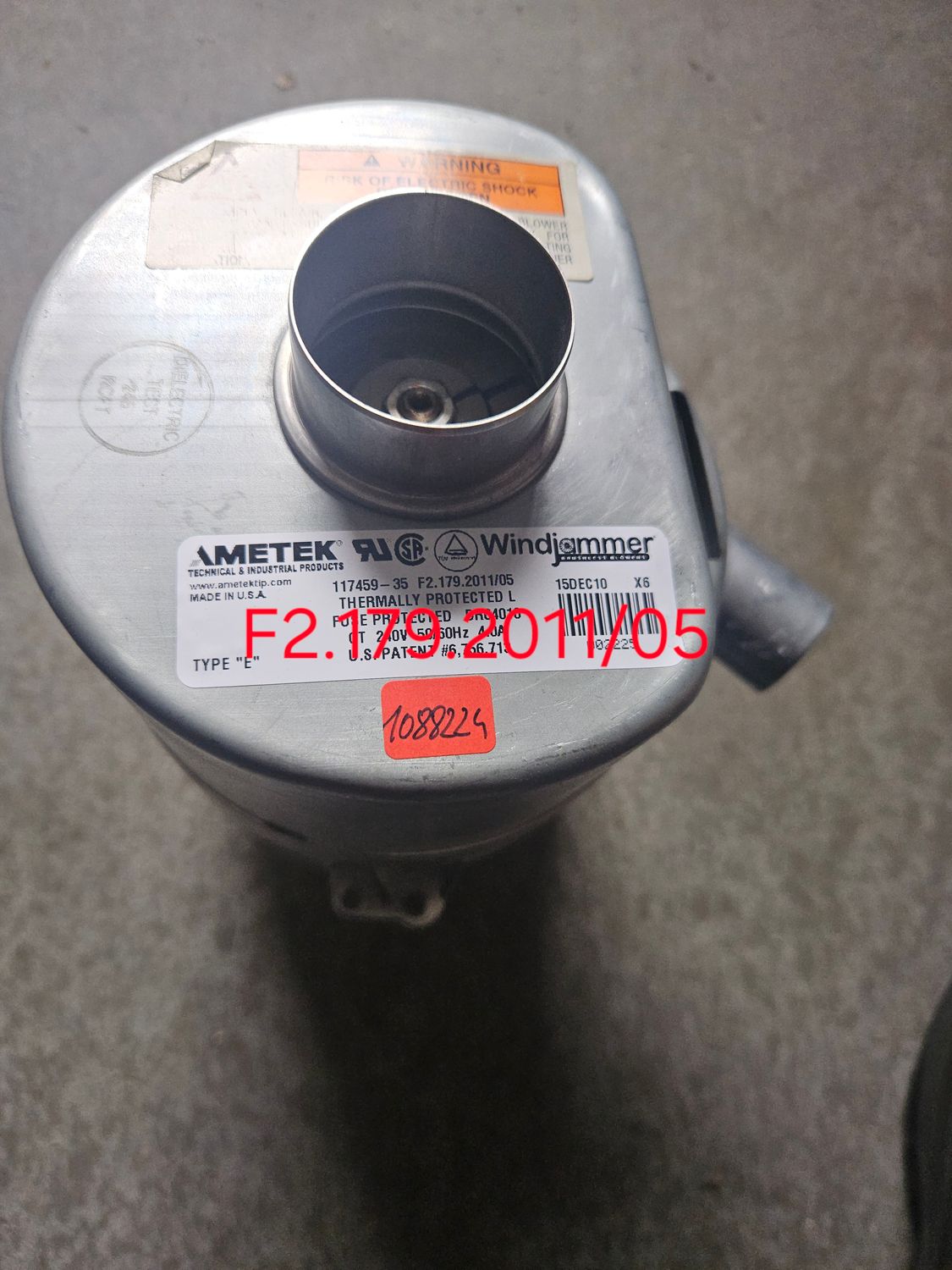 Ametek Blower (F2.179.2011/05)