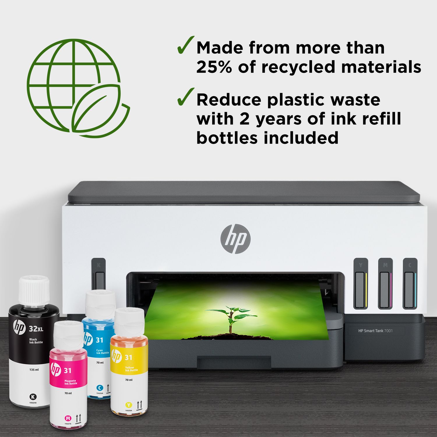 HP Smart Tank 7001 Wireless Ink Tank Printer – AI‑Enabled, Color