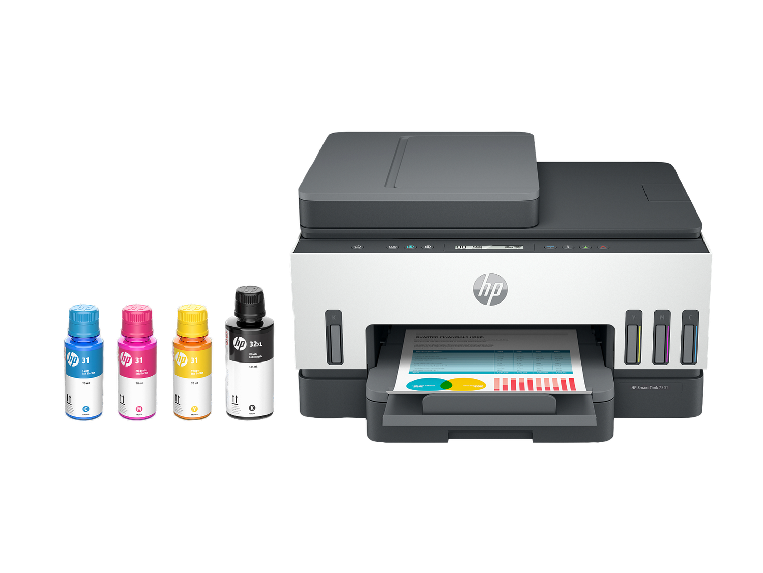 HP Smart Tank 7301 Wireless Ink Tank Printer – AI‑Enabled, Color
