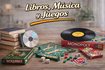 Libros, Música y Juegos