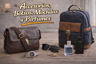 Accesorios, Bolsos, Mochilas y Perfumes