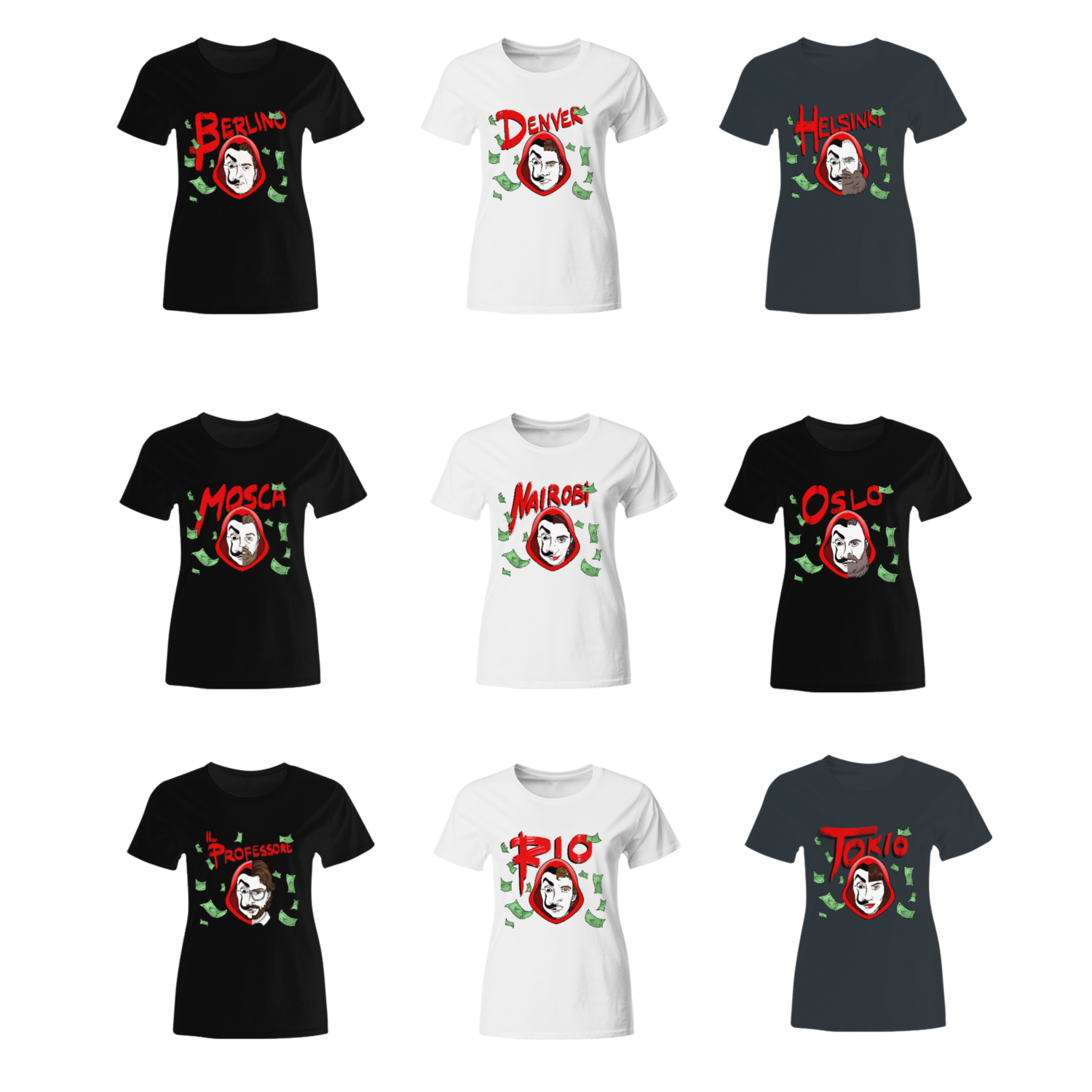 T-shirt la casa de papel