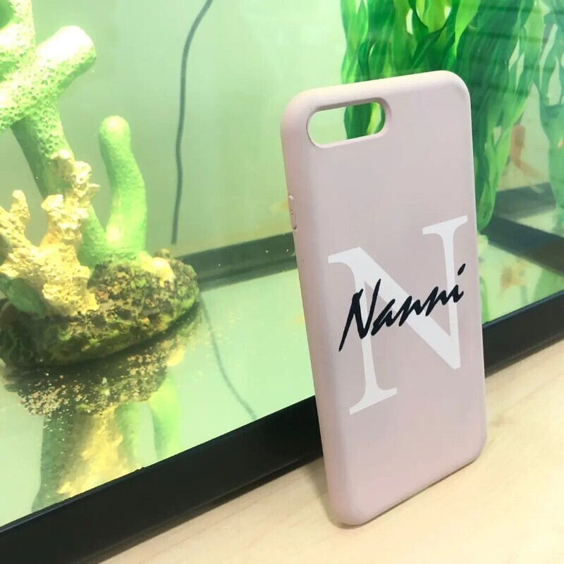 Cover silicone iniziale più nome