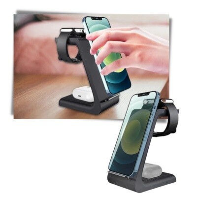 STAZIONE DI RICARICA WIRELESS 3 in 1