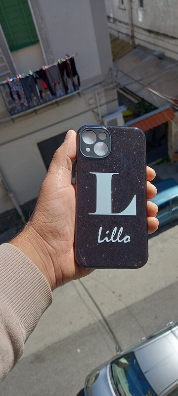 "Glitter" case personalizzata