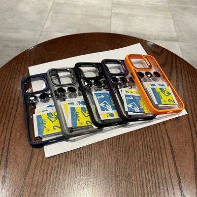 Stand Case per iPhone con pellicole per fotocamere