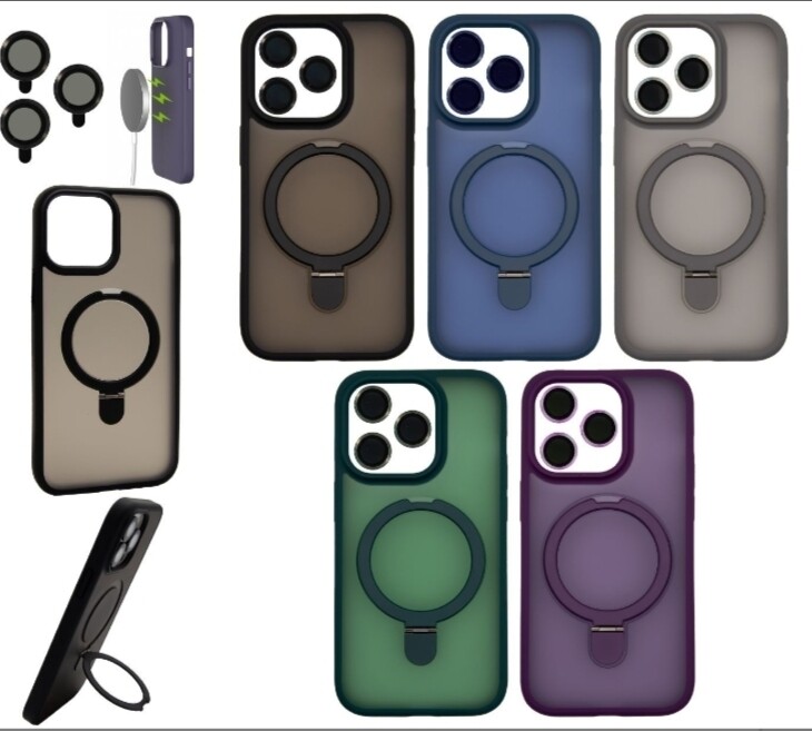 Ring case Cover per iPhone trasparente opaca 