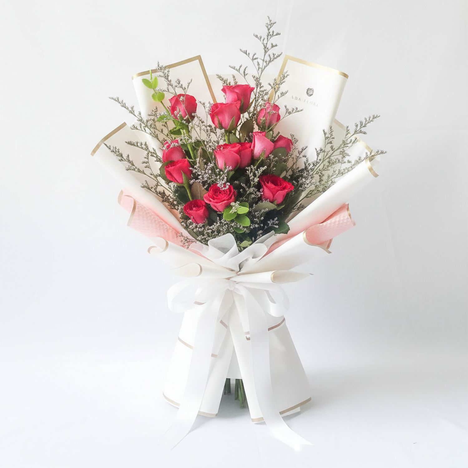 1 Dozen Pink Roses