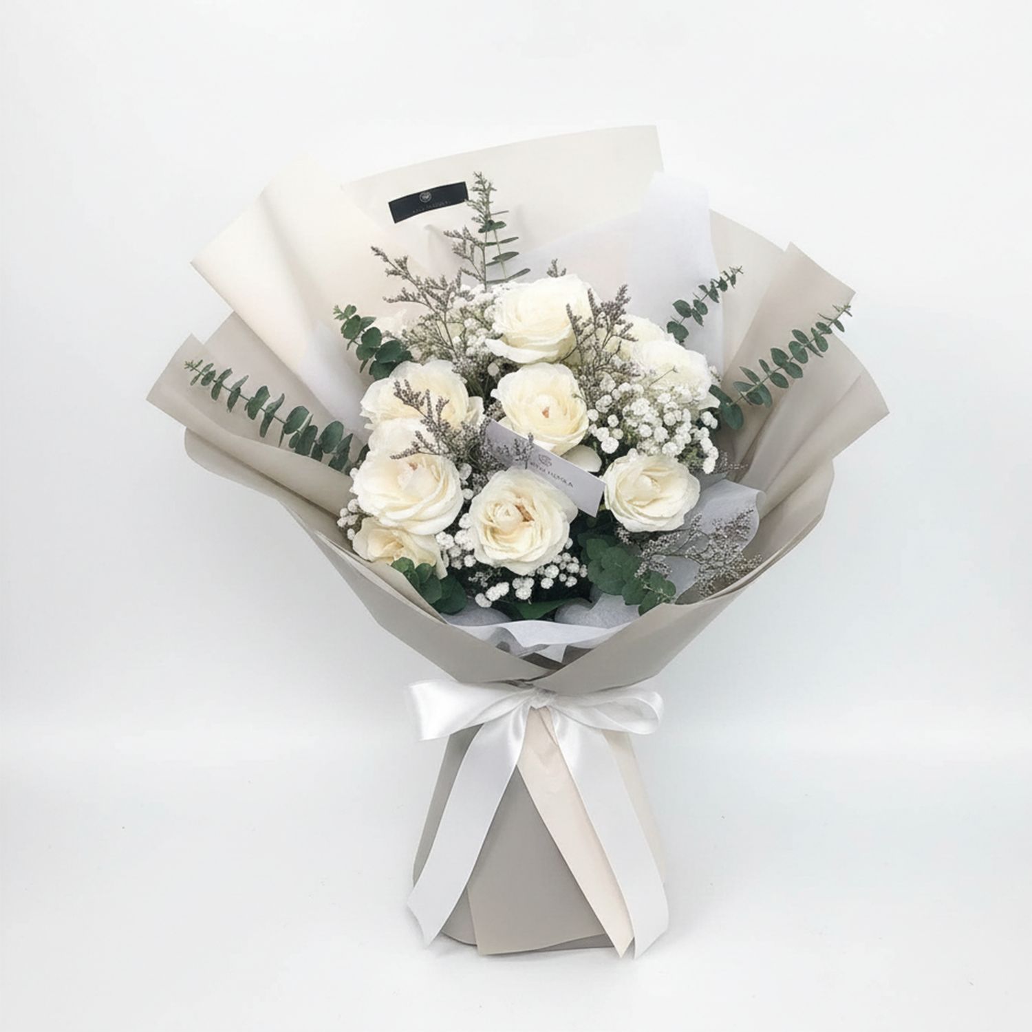 1 Dozen White Roses
