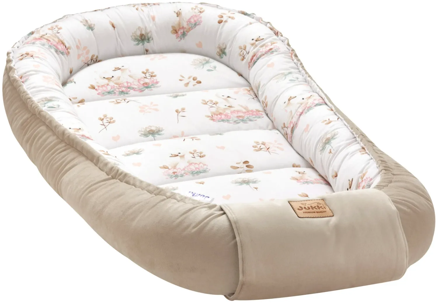 Swan Family &amp; Cappuccino Baby Nest Cocoon