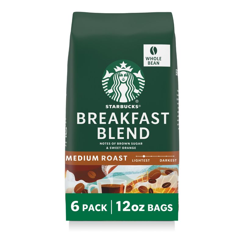 Starbucks Breakfast Blend WB 12oz x6