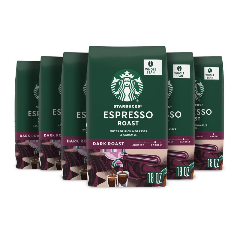 Starbucks Espresso Roast WB 18oz x6