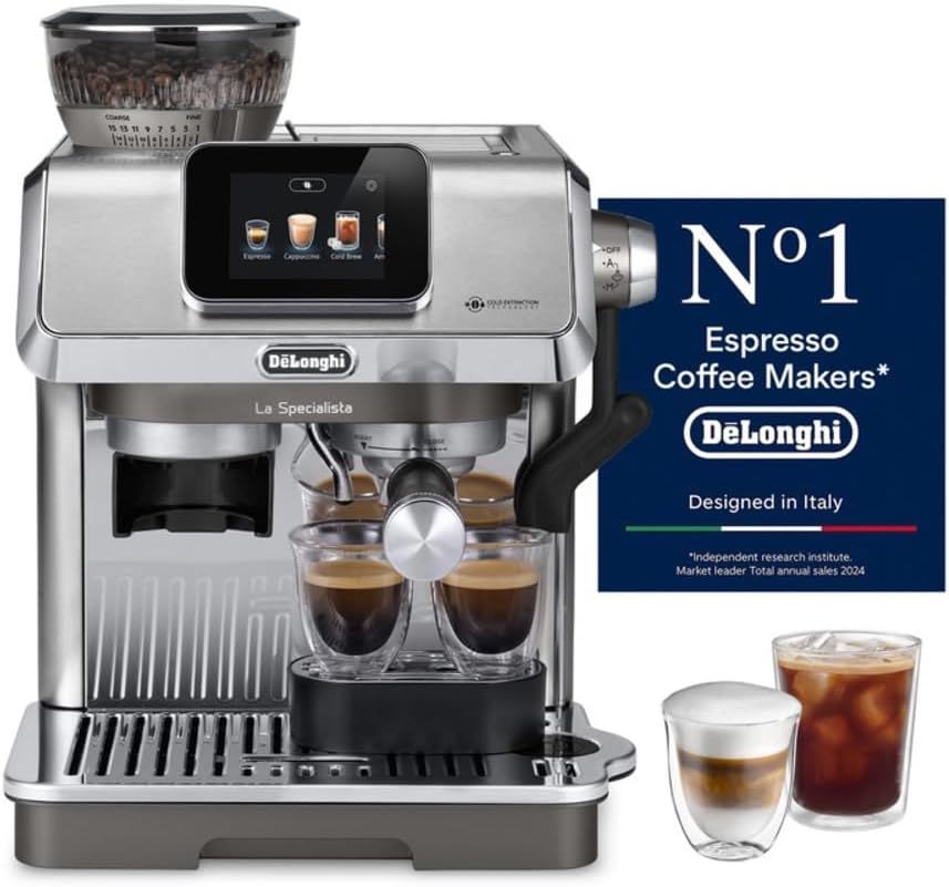 De'Longhi  EC9455.M Barista Coffee Machine la specialista touch Cold Brew Semi-Automatic Espresso Machine with Cold Extraction