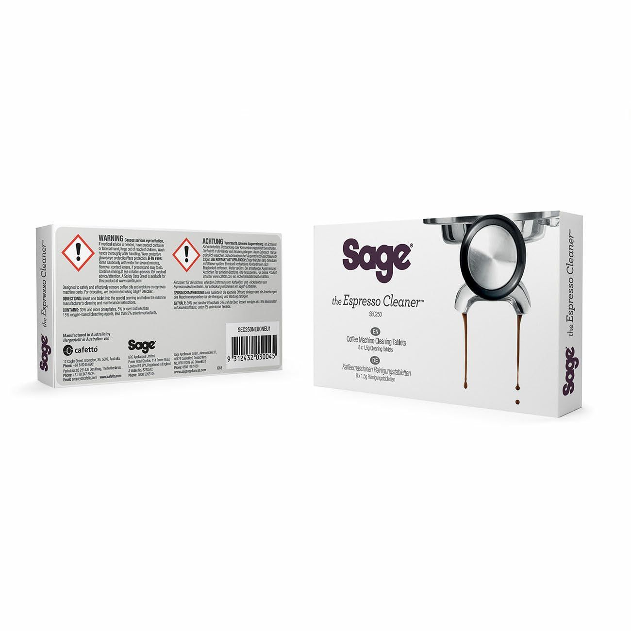 Sage SEC250 Cleaning Tablets 8-Pack