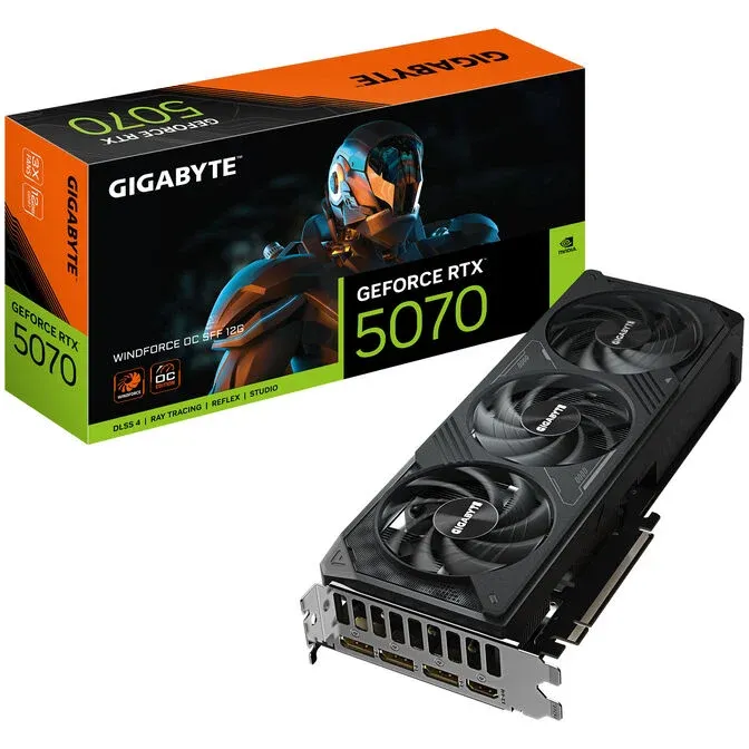 GIGABYTE GeForce RTX 5070 Windforce OC SFF 12G, 12288 MB GDDR7