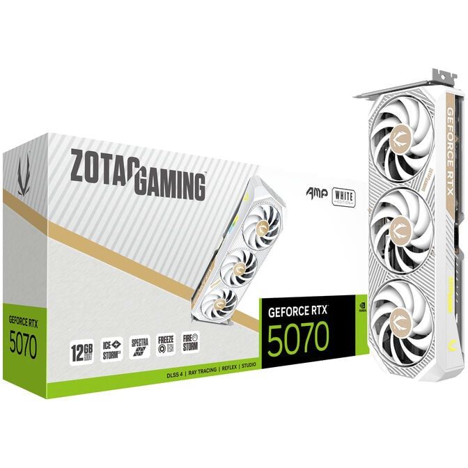 ZOTAC GAMING GeForce RTX 5070 AMP White Edition, 12288 MB GDDR7