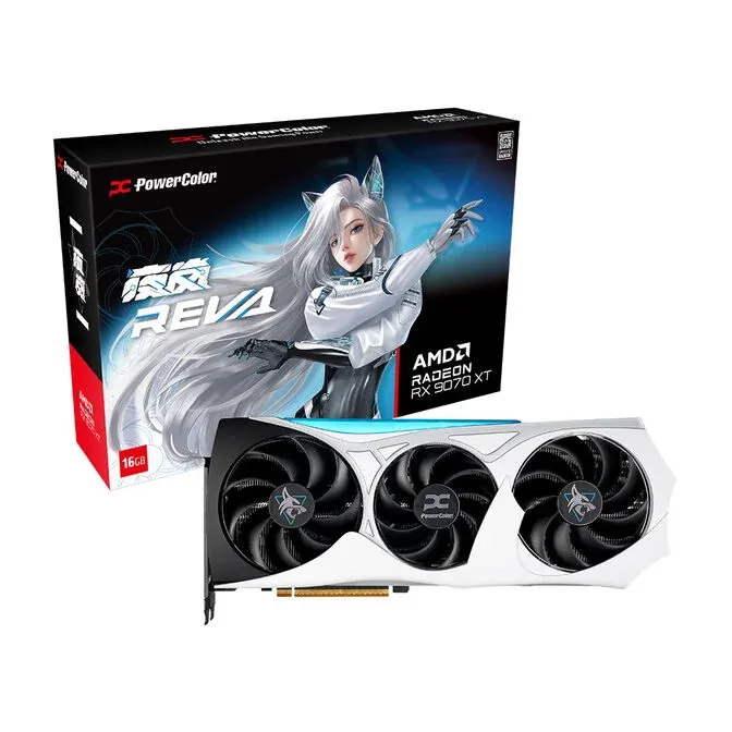 PowerColor Hellhound Reva Radeon RX 9070 XT Grafikkarte, 16384 MB GDDR6