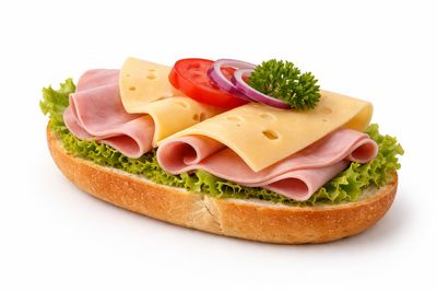 Schinken-Gaudakäse -Brötchen
