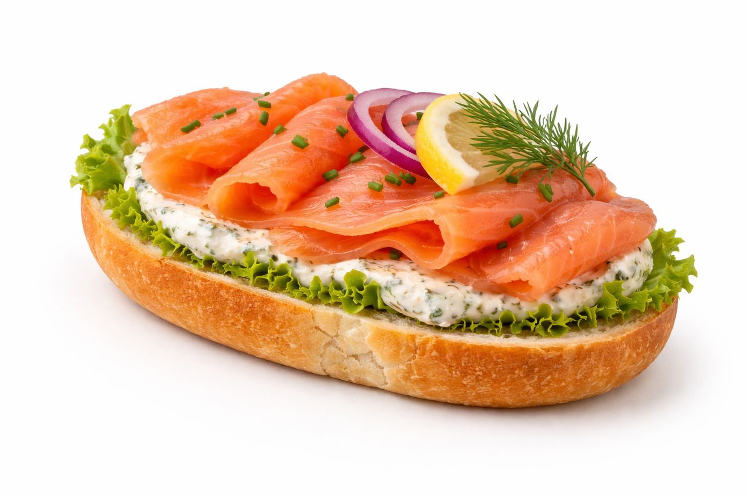 Räucherlachs Brötchen
