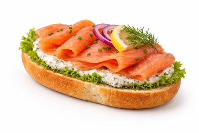 Räucherlachs Brötchen
