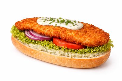 Hähnchenschnitzel-Brötchen