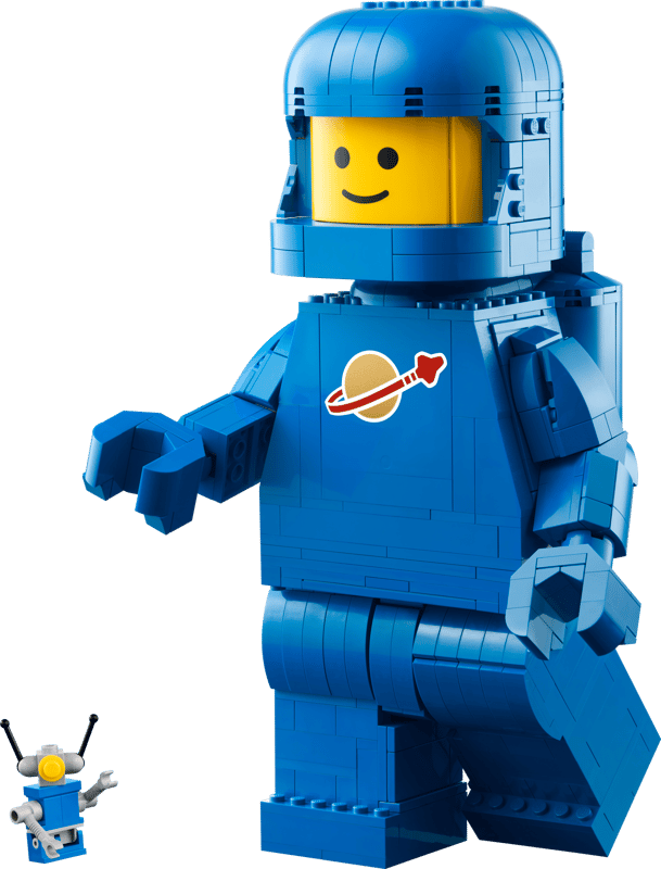 Up-Scaled Blue Astronaut Minifigure