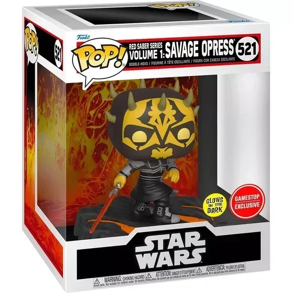 Red Saber Series Volume 1: Savage Opress (Glows in the Dark) (Build-A-Scene)