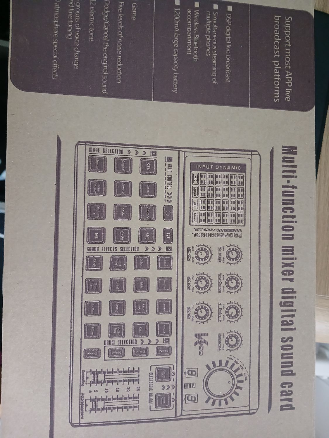 Open Box MULTI-FUNCTION MIXER DIGITAL SOUND CARD K300 Professional