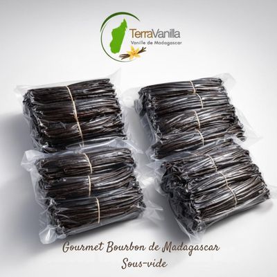Vanille de Madagascar - Gourmet, 17-19 cm | Sous-vide | 1kg | MOQ : 1 pc
