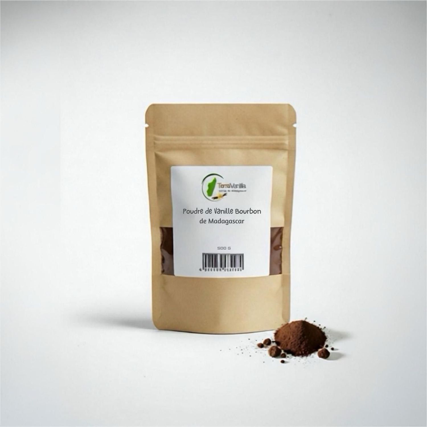 Bourbon Vanilla Powder from Madagascar | 100% Crushed Pods | PRE-ORDER | 250 g Doypack | MOQ: 100 pcs