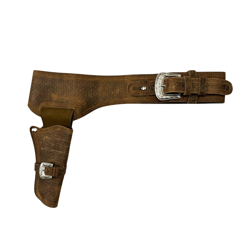 Holstergürtel Westernholster Echt Leder Lederholster Holster Rindleder Braun "Rustic-Oak"