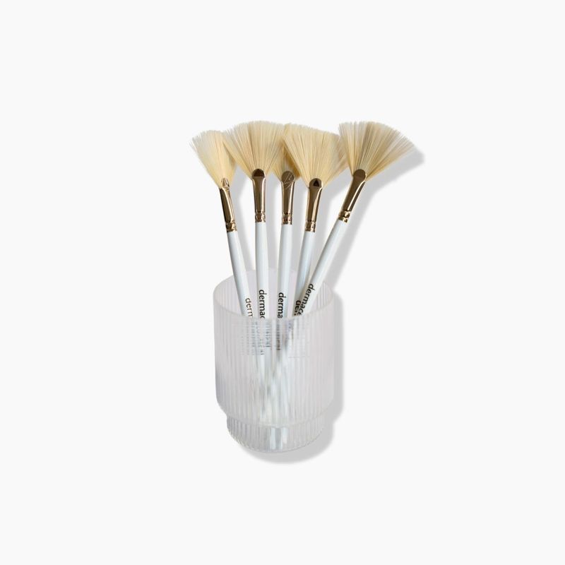 PEELING Fächerpinsel Peelings weiß (5er)