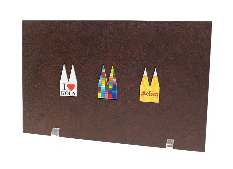 Dom Platte-3Ausschnitte-Rostoptik