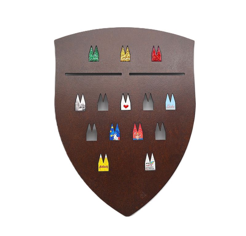 Köln Wappen-14Ausschnitte-Rostoptik