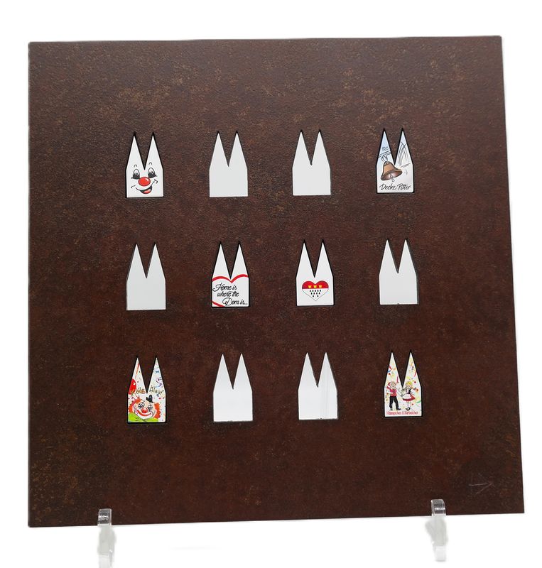 Dom Platte-12Ausschnitte-Rostoptik