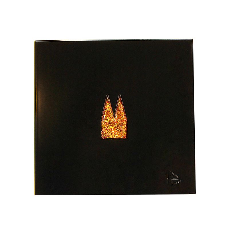 Dom Platte inkl. Motiv Einsatz "Goldglitzer."