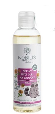 Dětský mycí olej na zadečky Míša, 200 ml