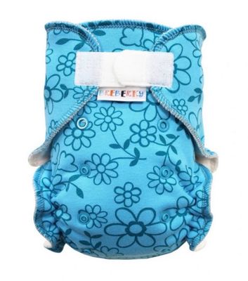 BIO Kalhotková plenka (M: 6-15kg) - Modré kytičky SZ