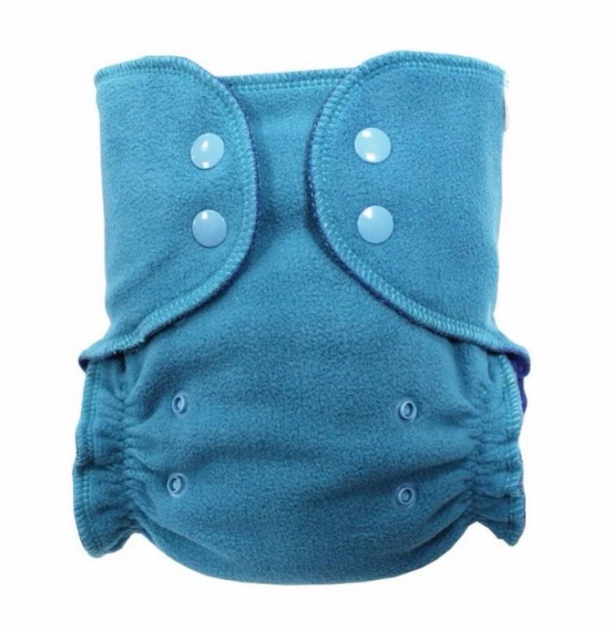 Fleecové svrchní kalhotky (S: cca 4-8kg), bez křidélek - Petrolejové PAT