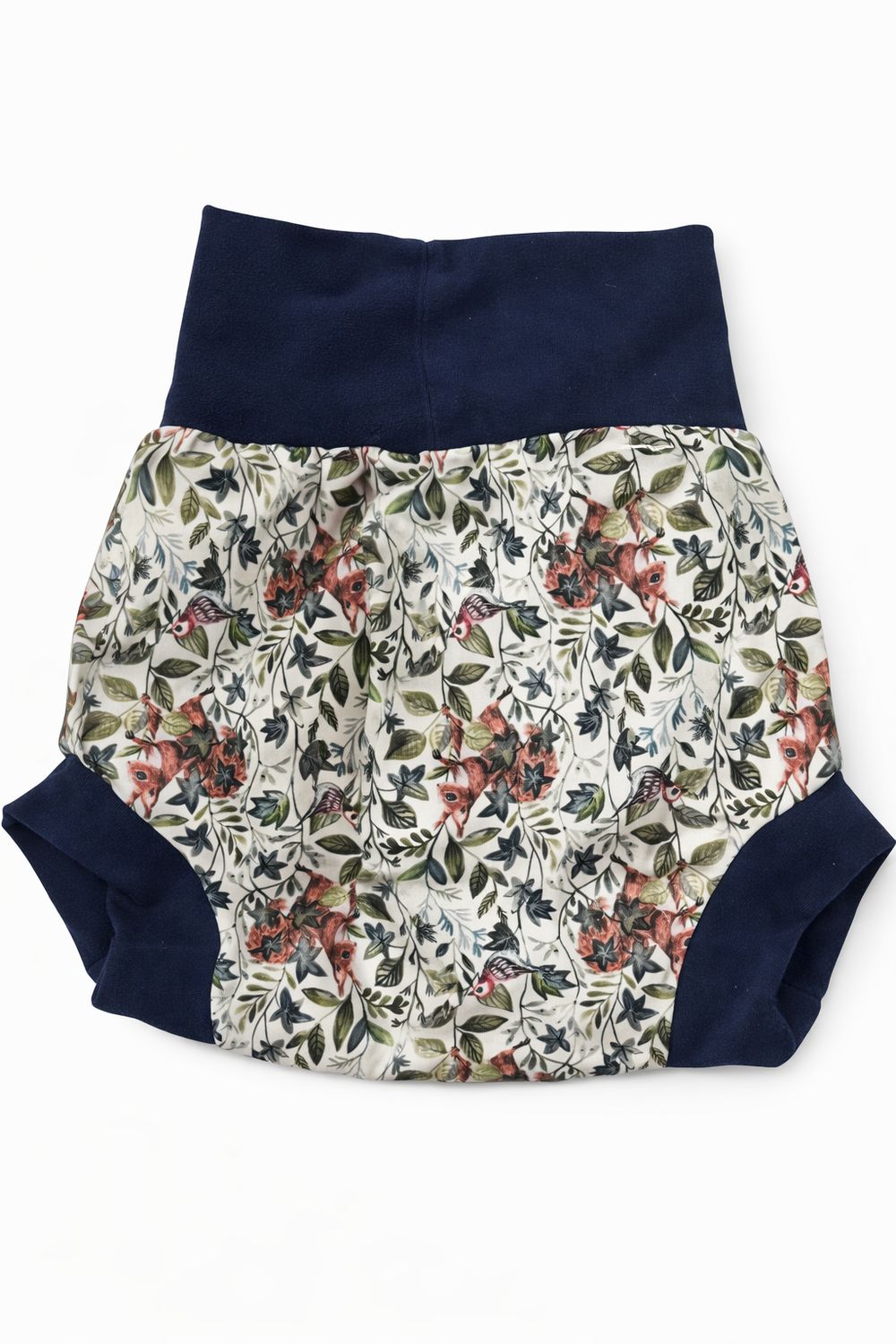 Natahovací svrchní kalhotky PUL Veverky (M: cca 7-11kg)