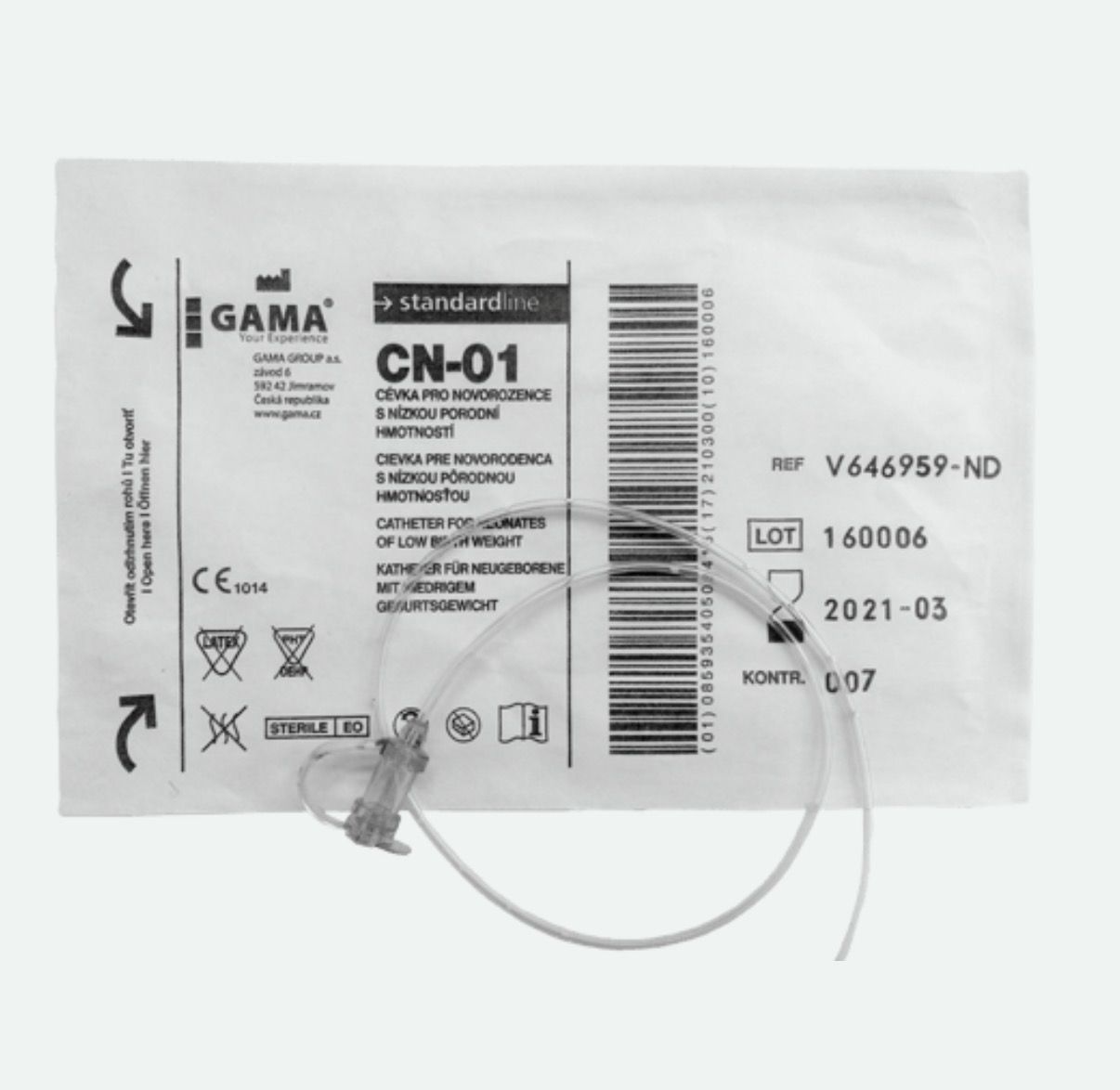 Cévka (laktační pomůcka) na kojení - CN-01, 40 cm