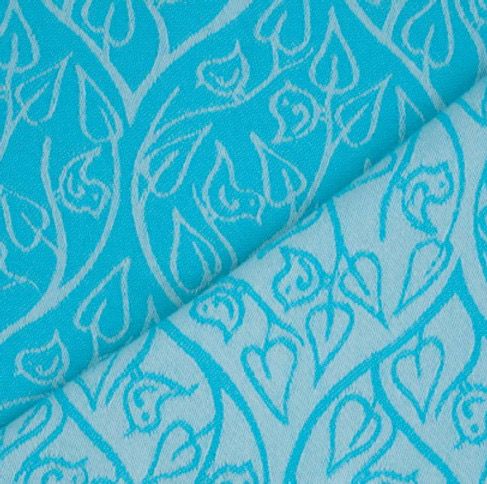 Šátek - Loktushe bird garden azure, Velikost 6, 260 g/m2