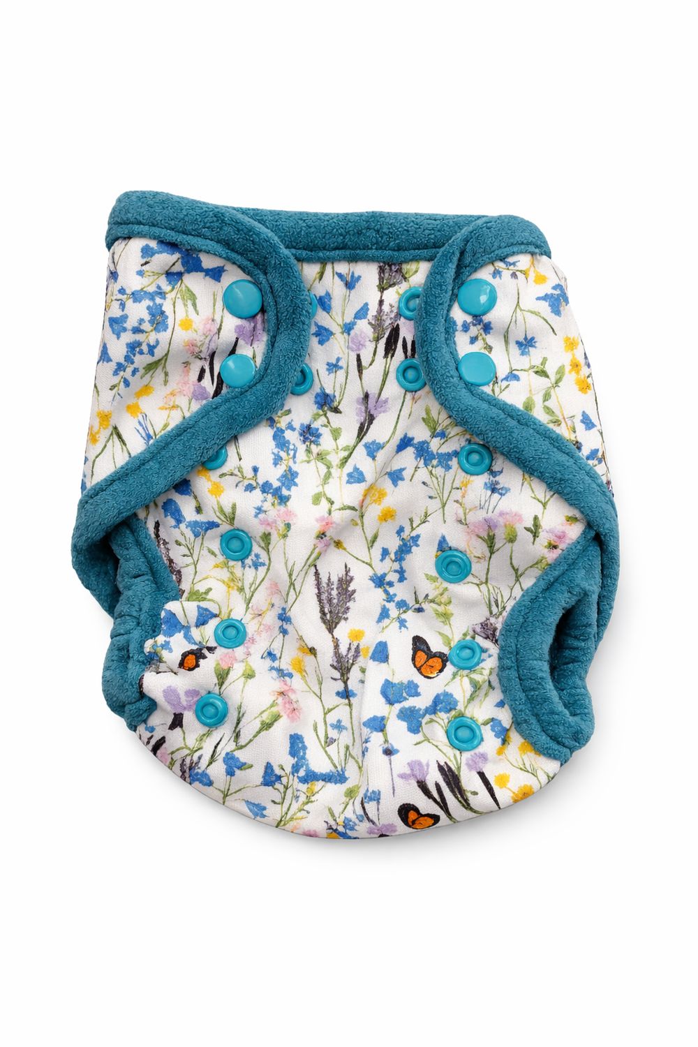 Svrchní kalhotky (M: cca 6-15kg), bez křidélek - Zvonečková rozkvetlá louka PAT