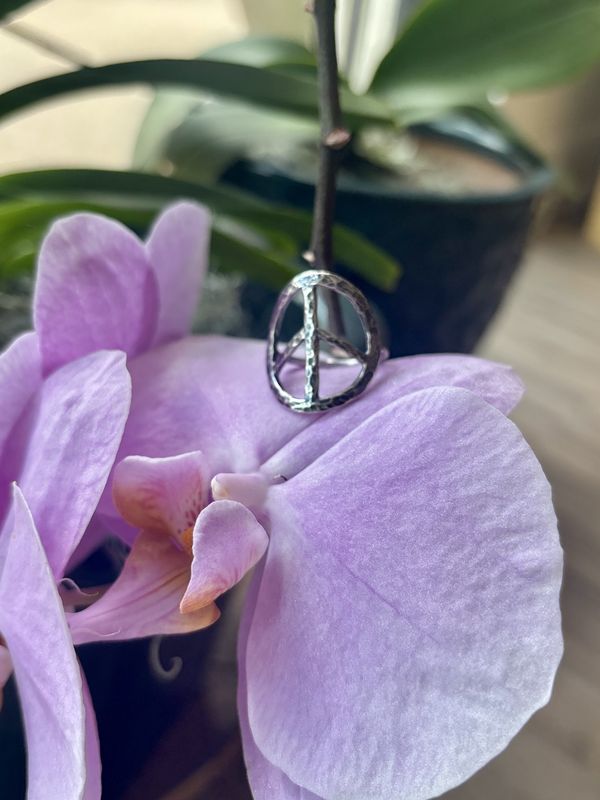 Gai Russo Peace Ring Oxidized Sterling Silver